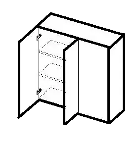 Blind Wall Cabinet - 2 Doors