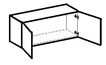 Bridge Wall Cabinet - 2 Doors